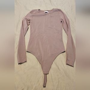 Babaton bodysuit in warm taupe size small